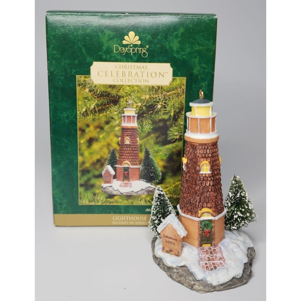 DaySpring Christmas Celebration Lighthouse Ornament 2nd in Series SKU U124‎